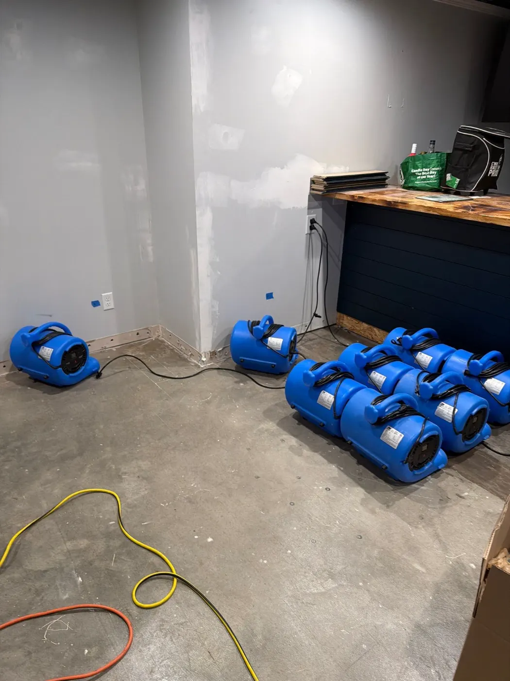 IICRC certified drying setup in Fayette County, IN